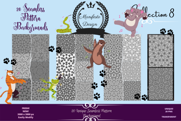 Abstract Seamless Digital Pattern Design for Coloring Pages Amp