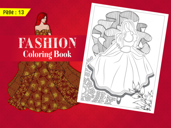 Beautiful Adult Fashion Coloring Page and Coloring Pages Amp