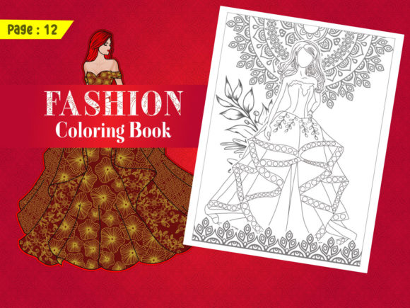 Beautiful Fashion Model Coloring Page & Coloring Pages Amp