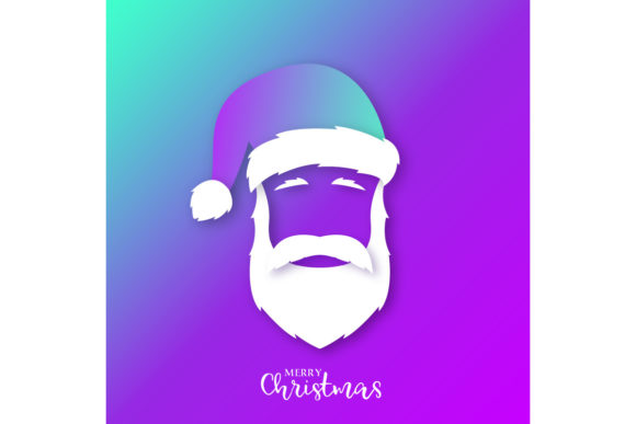Bright Santa Claus Icons for Festive Branding