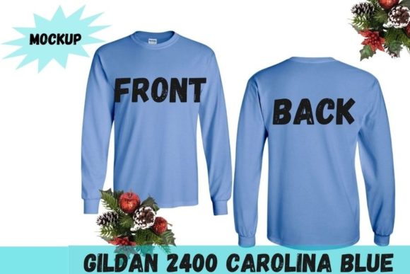 Carolina Blue Front and Back Gildan 2400 Review