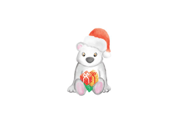 Christmassy Watercolor Polar Bear: A Designer's Review