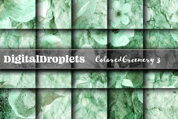 Colored Diamond Greenery Collection 3 Backgrounds Review