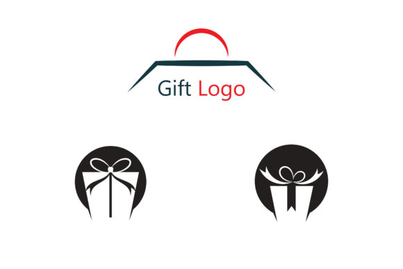 Gift Logo Template Vector for Logos and Shop Branding