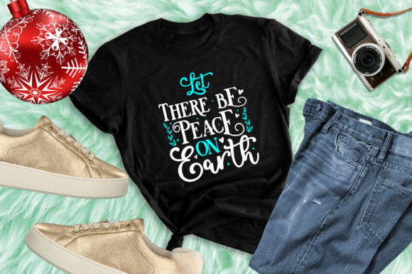 Let There Be Peace on Earth ChristmasSVG and Print Templates