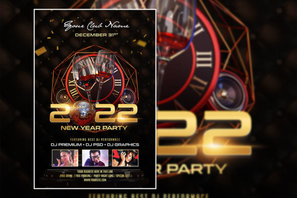 Modern Style New Year Poster Template Review for Print Templates