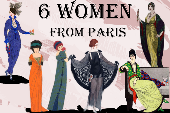 Paris Woman Haute Couture PNG for Print Templates