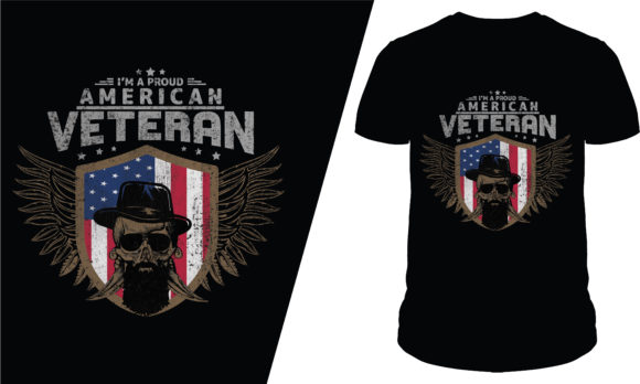 Proud American Veteran T-Shirt Designs for Blogs
