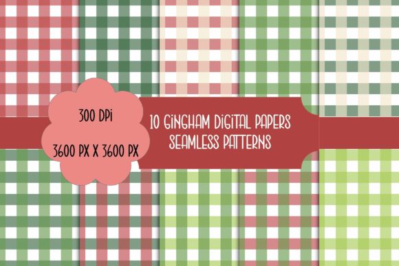 Review: 10 Red and Green Gingham Patterns for Holiday Design