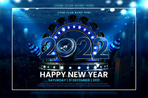 Review: Modern New Year 2022 Invitation Template for Stitchers