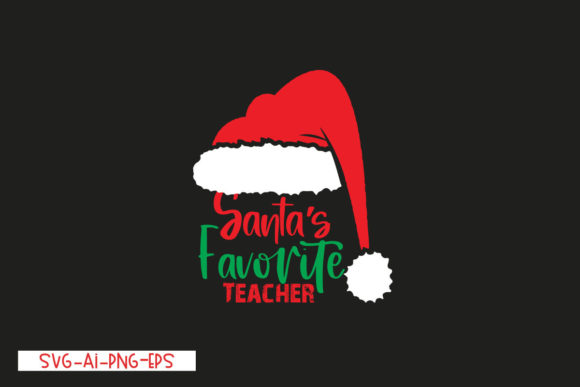Santa's Favorite Teacher: T-Shirt Designs for Festive Brands
