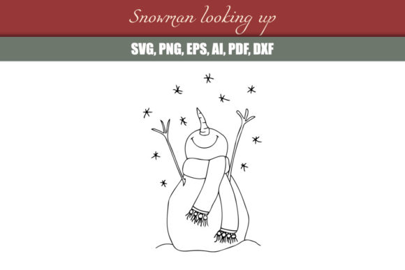 Snowman Looking Up Crafts
