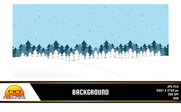 Winter Background with Trees and Snow for Bloggers