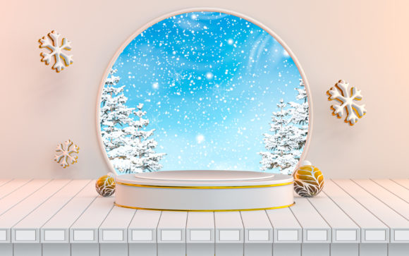 Winter Podium Stage for Holidays: A Crafter's Review